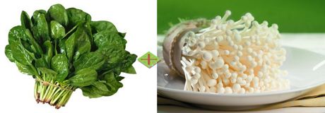 cải và nấm cải và nấm