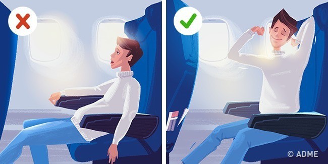 Giáo sư Mỹ tiết lộ tư thế tốt nhất để bạn ngủ trên máy bay