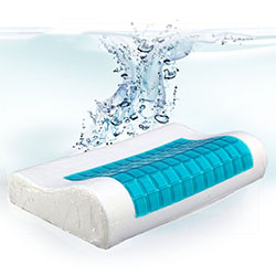 Gối ngủ cao su non gel mát hỗ trợ chống đau cổ GDH-02