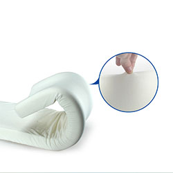 Gối ngủ đôi vợ chồng cao su non dài 1m2 vỏ gấm có hạt dính GDH-05S Gối ngủ đôi vợ chồng cao su non dài 1m2 vỏ gấm có hạt dính GDH-05S