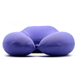 Gối tựa cổ chữ U mặt đỡ gáy lớn có khuy cài GLC-05