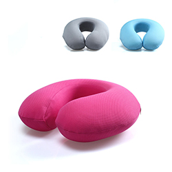 Gối chữ U kê cổ du lịch vỏ mát 2 lớp dễ cuộn gọn GLC-06