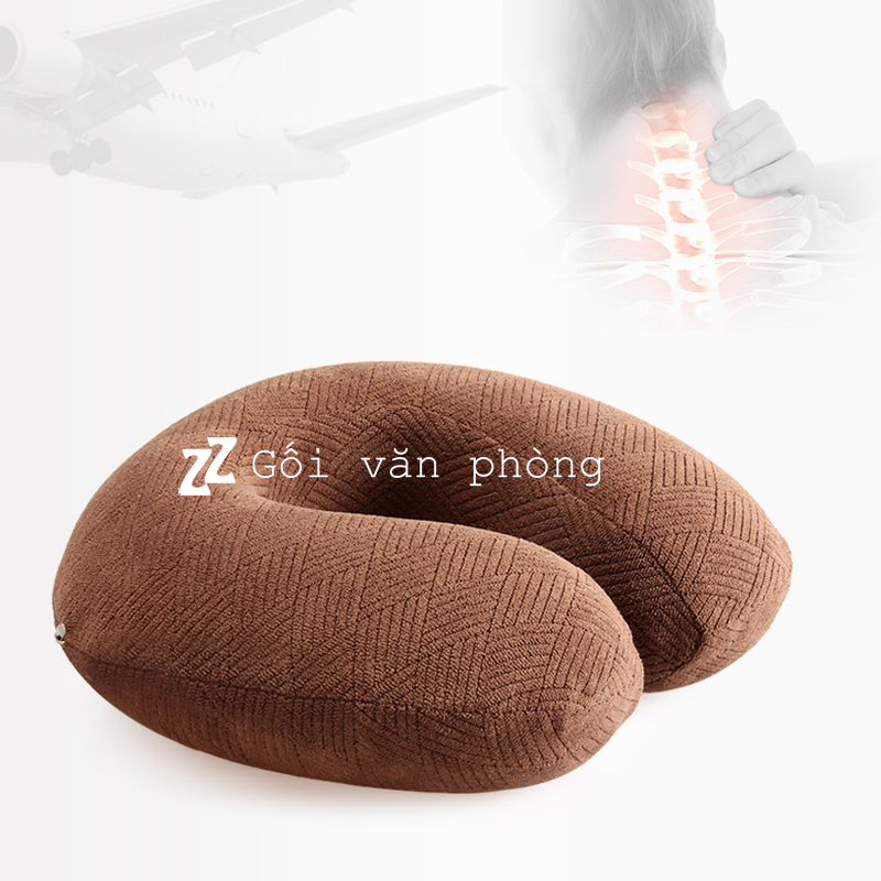 Gối chữ C kê cổ cao su non 2 lớp vỏ GLC-07 Gối chữ C kê cổ cao su non 2 lớp vỏ GLC-07
