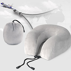 Gối chữ U du lịch gắn liền túi đựng GLC-09