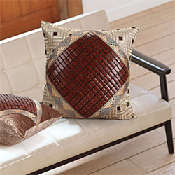 Gối tựa lưng sofa mắt trúc mát vuống 50x50cm GTL-09 Gối tựa lưng sofa mắt trúc mát vuống 50x50cm GTL-09