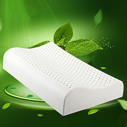 Gối ngủ chống ngáy cao su thiên nhiên 2 kích cỡ kèm vỏ LDH-01