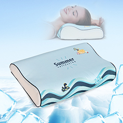 Gối chống ngáy cao cấp vỏ lụa mát nhiều hình đẹp SL100